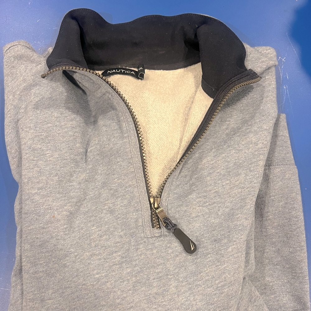 Nautica pullover quarter zip. Blue 2xl